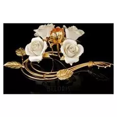 Подсвечник Golden Flowers на одну свечу