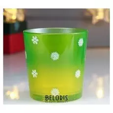 Подсвечник "Хоровод снежинок" 8,5х7,8 см