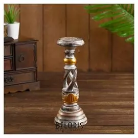 Подсвечник "Империя" дерево 8х8х20 см