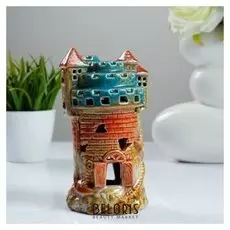 Подсвечник керамический "Башня" 9*9*17 см