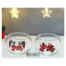 Подсвечник "Колокольчики новогодние" 8,5х12,2 см