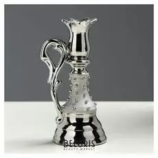 Подсвечник "Лотос" серебро