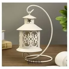 Подсвечник 1 свеча "Ажурный фонарик" 20х12х9,5 см
