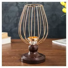 Подсвечник на 1 свечу "Мокко" 34х16х16 см