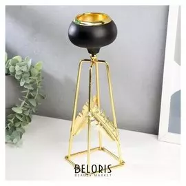 Подсвечник на 1 свечу "Пальмовые листья" 27,5х8,5х8,5 см