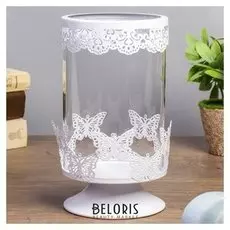 Подсвечник на 1 свечу "Рой бабочек" 19,5х10х10 см