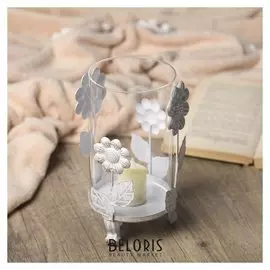 Подсвечник 1 свеча "Подсолнухи" 22,5х11х11 см