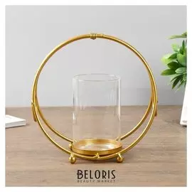 Подсвечник на 1 свечу "Два полушария" 21х20,5х9,5 см