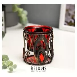 Подсвечник на 1 свечу Кованые узоры 7х6,3х6,3 см