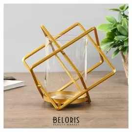 Подсвечник на 1 свечу "Куб" 16х19х19 см