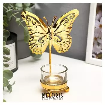 Подсвечник на 1 свечу Бабочка 13х11х6,7 см