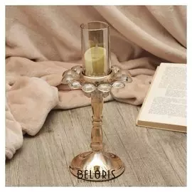 Подсвечник на 1 свечу "Цветок жизни" 26х12,5х12,5 см