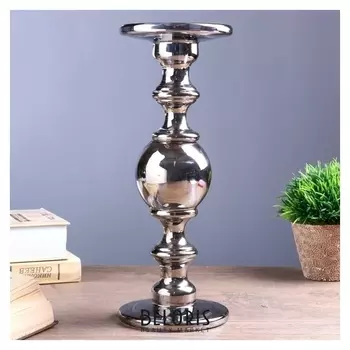 Подсвечник на 1 свечу двусторонний "Классический с шаром" 30х11,3х11,3 см