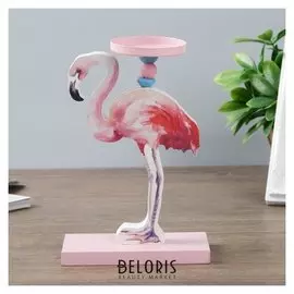 Подсвечник на 1 свечу "Фламинго" 20х13х6 см