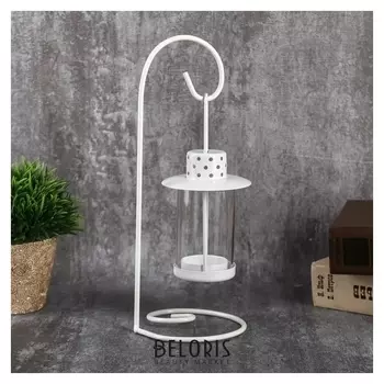 Подсвечник на 1 свечу "Подвесной фонарик" 25,5х10х10,5 см