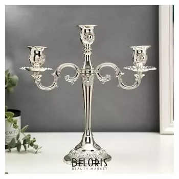 Подсвечник на 3 свечи "Медальон"