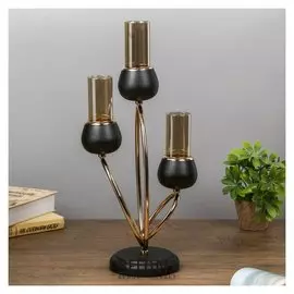 Подсвечник на 3 свечи Тёмный рыцарь 21х38х15 см