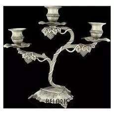 Подсвечник на 3 свечи "Виноградная лоза"