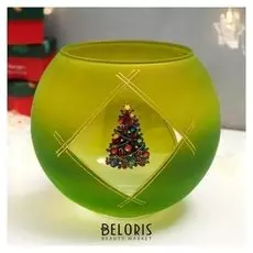 Подсвечник "Новогодний" шаровая 4 л 18,5х21 см