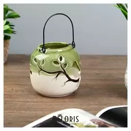 Подсвечник "Птица на ветке" 11х11х11 см