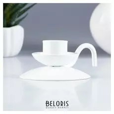 Подсвечник ретро белый