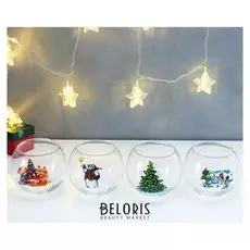 Подсвечник "Шар" новогодние радости 10х12 см