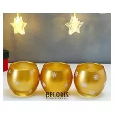 Подсвечник "Шарик" 7,7х8,8 см деколь