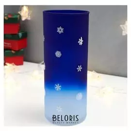 Подсвечник Снежинок хоровод 24,5х9,5 см