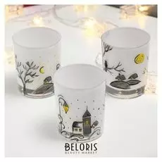 Подсвечник "Снежная сказка" 9 см