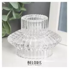 Подсвечник на 1 свечу двусторонний "Юбочка" 5,3х7,5х7,5 см