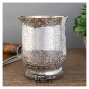 Подсвечник на 1 свечу "Кракелюр" 15х12,8х12,8 см