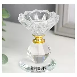 Подсвечник на 1 свечу "Распустившийся бутон" 9х7х7 см