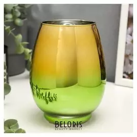 Подсвечник на 1 свечу Вытянутый бокал 14,5х10,5х10,5 см