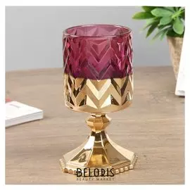 Подсвечник на 1 свечу "Зигзаг" 15х8х8 см