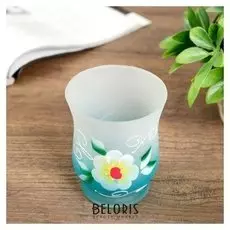 Подсвечник стекло "Нежность" 11х9х9 см