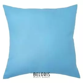 Подушка декоративная 40*40 цв. голубой,100% хл, поплин