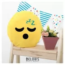 Подушка декоративная круглая "Смайл" соня D 32 см