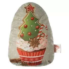 Подушка "Этель" кекс 32х43 см, велюр, 100% п/э