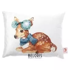 Подушка "Этель" олень 50х38 см, велюр, 100% п/э