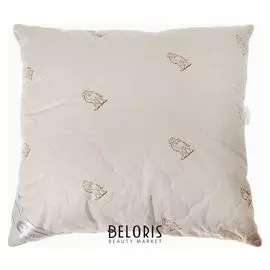 Подушка "Этель", подстёжка — верблюжья шерсть, 70х70 см, тик