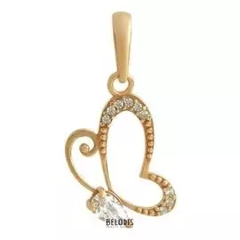 Подвеска "Бабочка" позолота