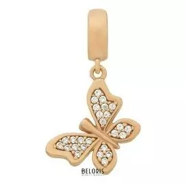 Подвеска для браслета "Бабочка" позолота