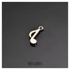 Подвеска-концевик позолота "Нота"