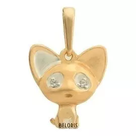Подвеска "Котик" позолота