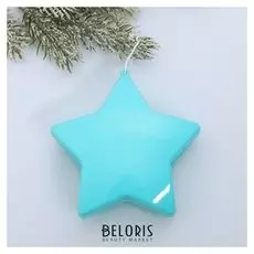 Подвеска на елку «Бирюзовая звезда» 10 см