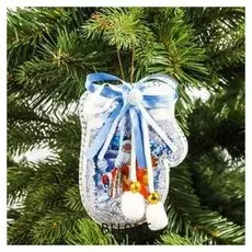 Подвеска на елку варежка, барабан (, 2379492, 2379494, 2379500)