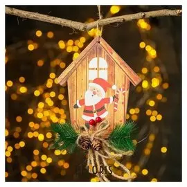 Подвеска новогодняя «Домик» 3×14×29 см