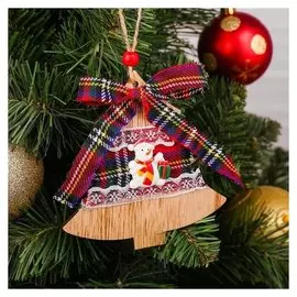 Подвеска новогодняя «Ёлка и снеговик»