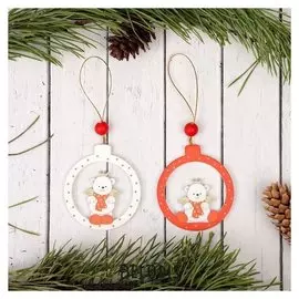 Подвеска новогодняя "Милый мишка"