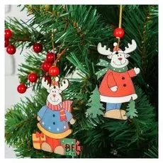 Подвеска новогодняя "Новогодний олень"